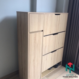 Tủ Giày Hiện Đại Phối Cửa Cho Không Gian Sống Gọn Gàng