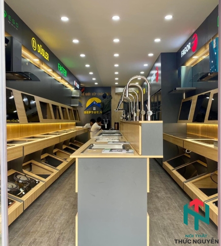 Thi Công Nội Thất Showroom Thiết Bị Nhà Bếp Sang Trọng