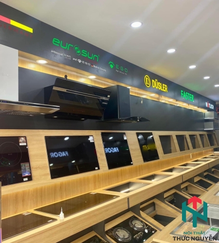 Thi Công Nội Thất Showroom Thiết Bị Nhà Bếp Sang Trọng