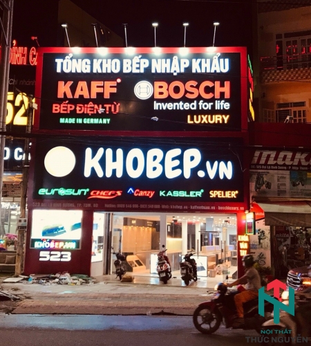 Thi Công Nội Thất Showroom Thiết Bị Nhà Bếp Sang Trọng